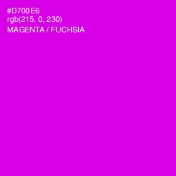#D700E6 - Magenta / Fuchsia Color Image